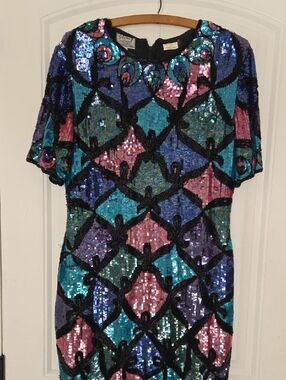 Glam! Retro Sequined Dress